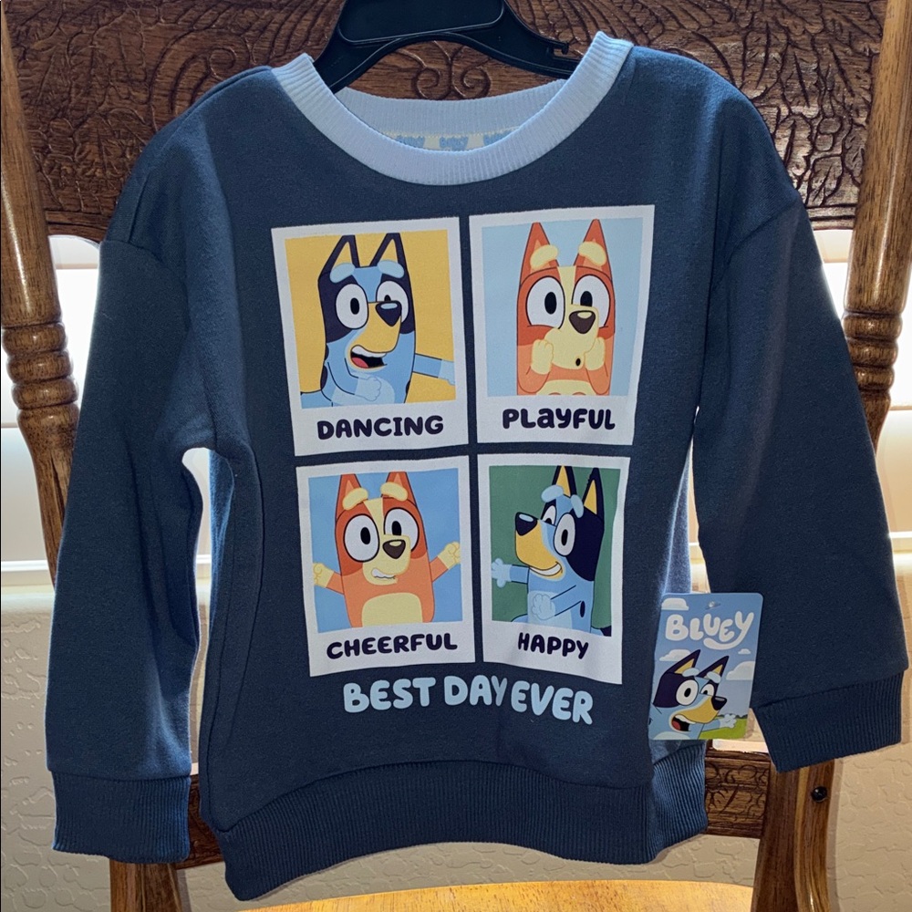 Bluey and bingo Kids Graphic navy Sweater -boy or girls